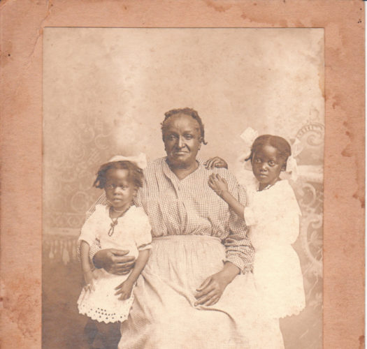 IN THE ARTS: LOVING AFRICAN AMERICAN GRANDMOTHER AND HER TWO ADORABLE GRANDDAUGHTERS